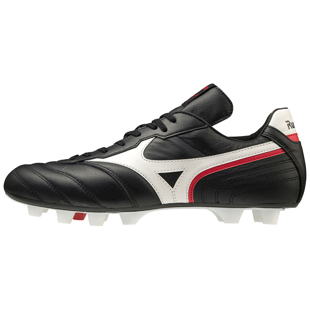 Chuteiras Mizuno Morelia Zero Japan - Homem - Pretas/Branco/Vermelhas - VOZJC5128